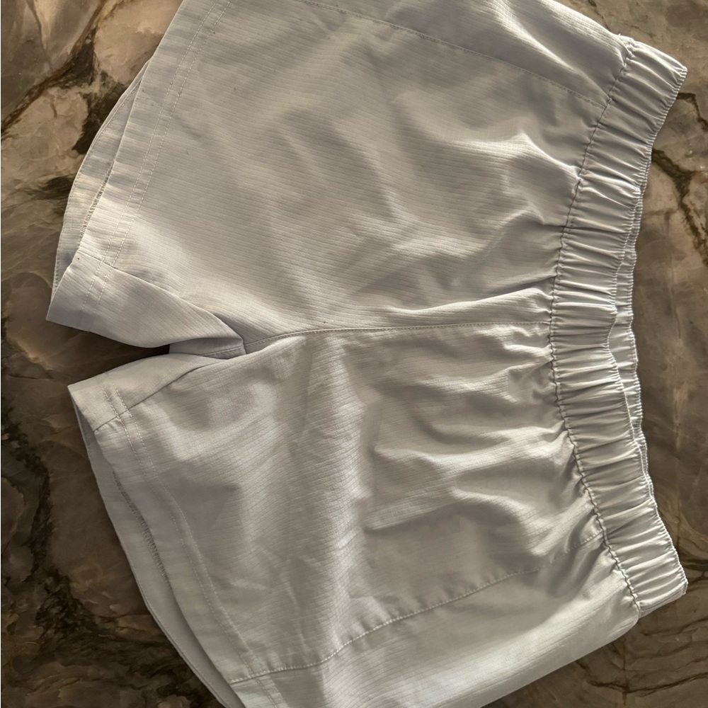 Women's Light Blue Columbia PFG Elastic Waist Shorts